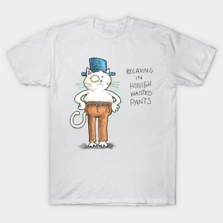 Dapper Cat - High Waisted T-Shirt